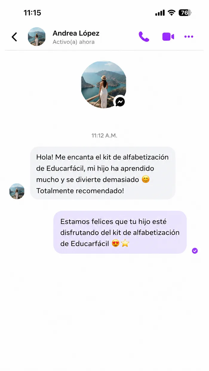 Testimonio real de una mamita usuaria del kit EducarFácil 3